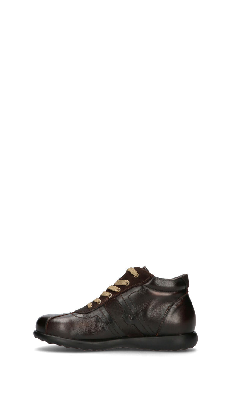 VALLEVERDE Sneaker uomo marrone in pelle