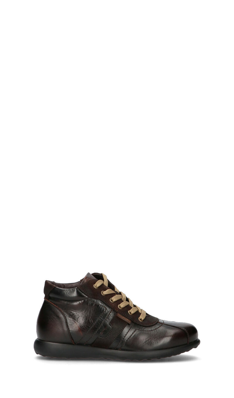 VALLEVERDE Sneaker uomo marrone in pelle