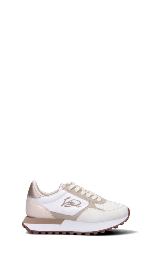 LIU JO Sneaker ragazzo bianca e taupe