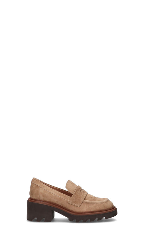 BIBI LOU Mocassino donna taupe in suede