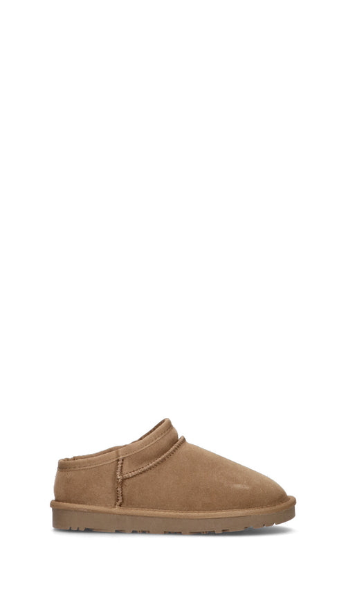 EMIDI' Stivaletto pelo donna toffee in suede