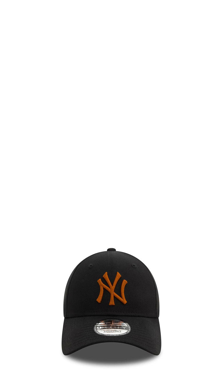 NEW ERA - Cappello 'NY Yankees' nero con logo arancione