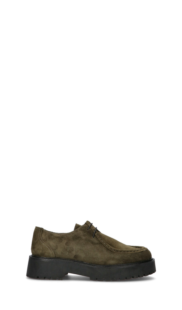 VARIOPINTO Stringata donna verde in suede