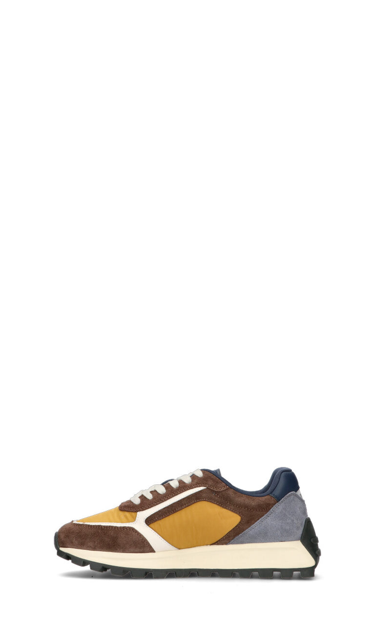 LIU JO Sneaker uomo marrone/blu/gialla in suede