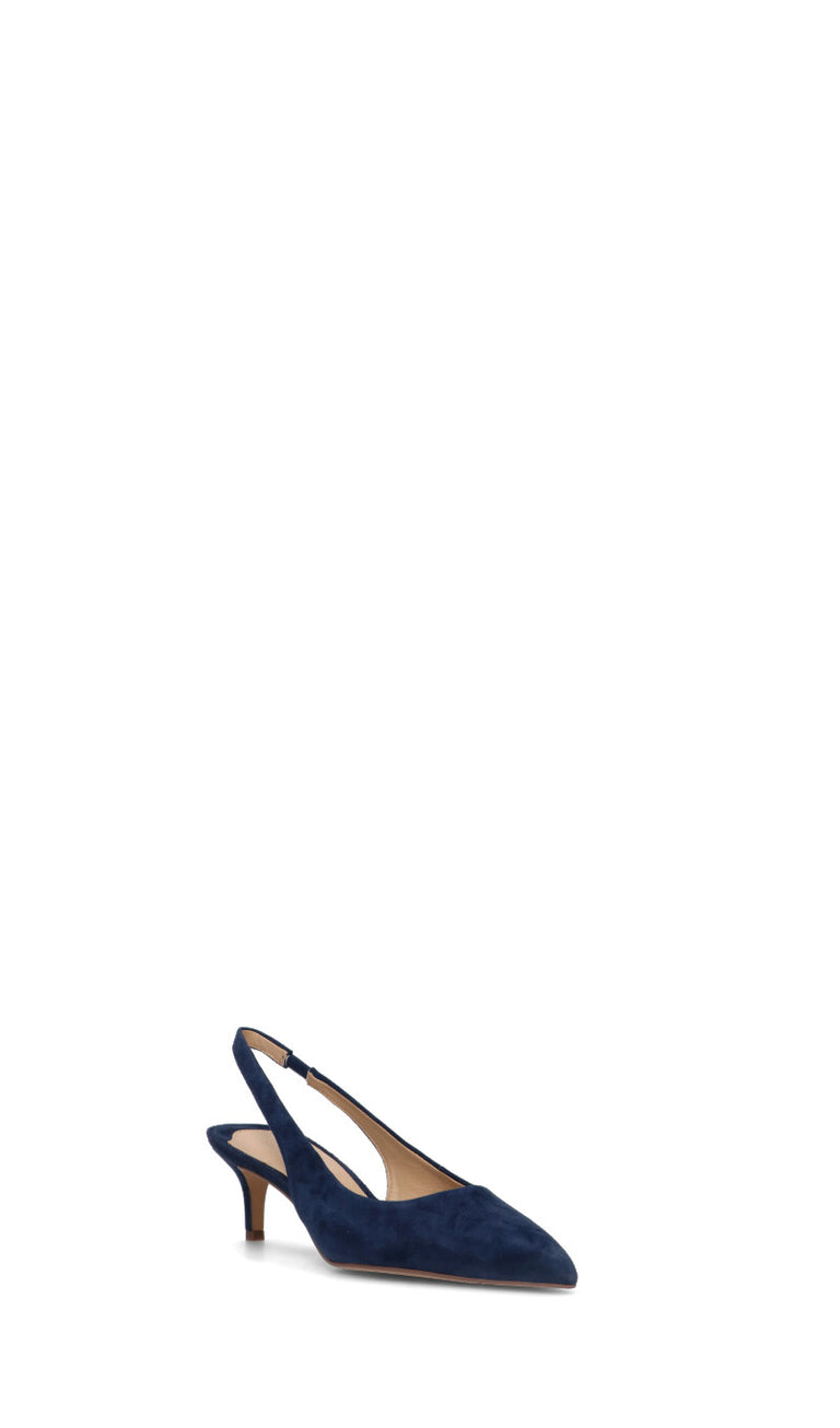 RALPH LAUREN Slingback donna blu in suede