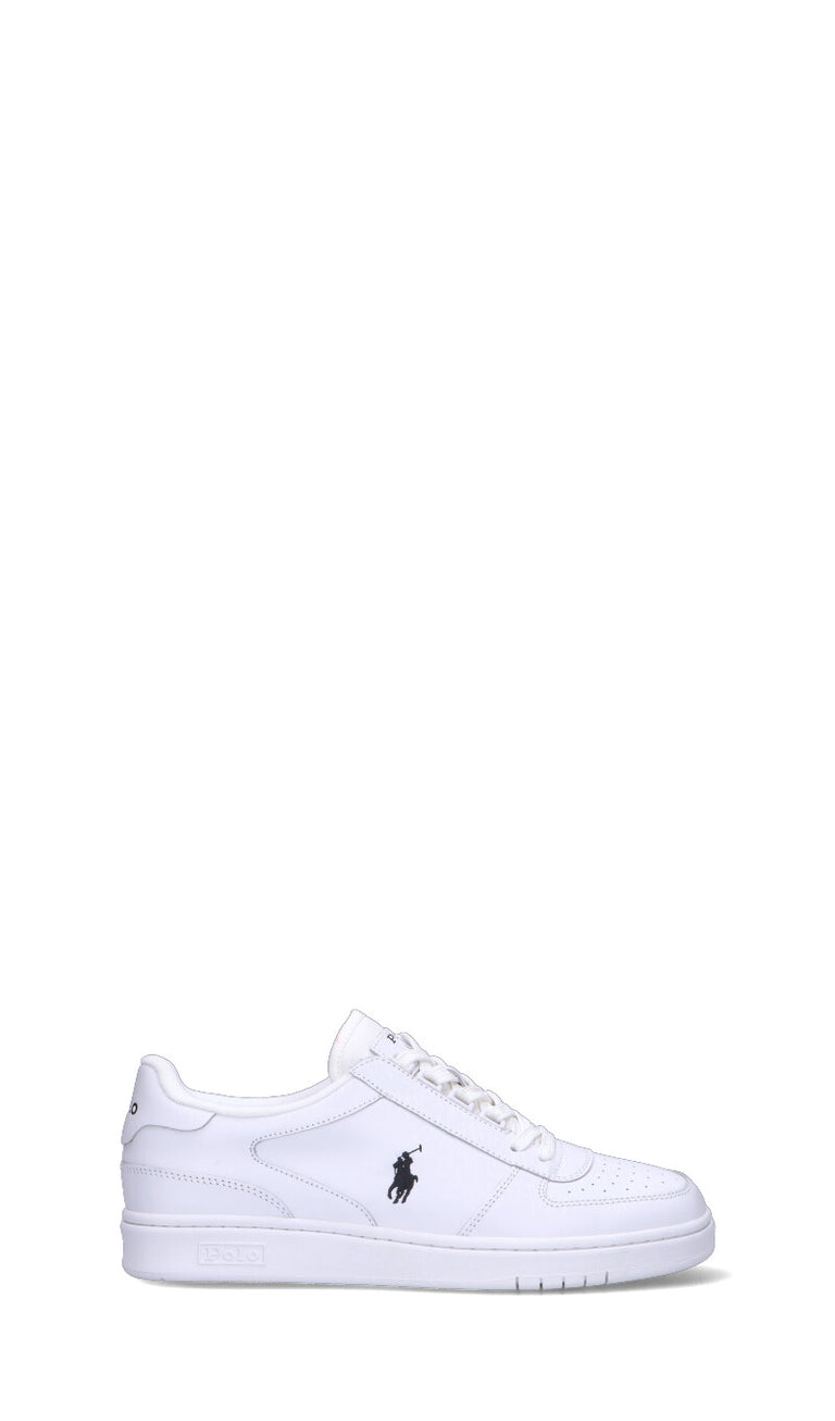 RALPH LAUREN Sneaker uomo bianca in pelle