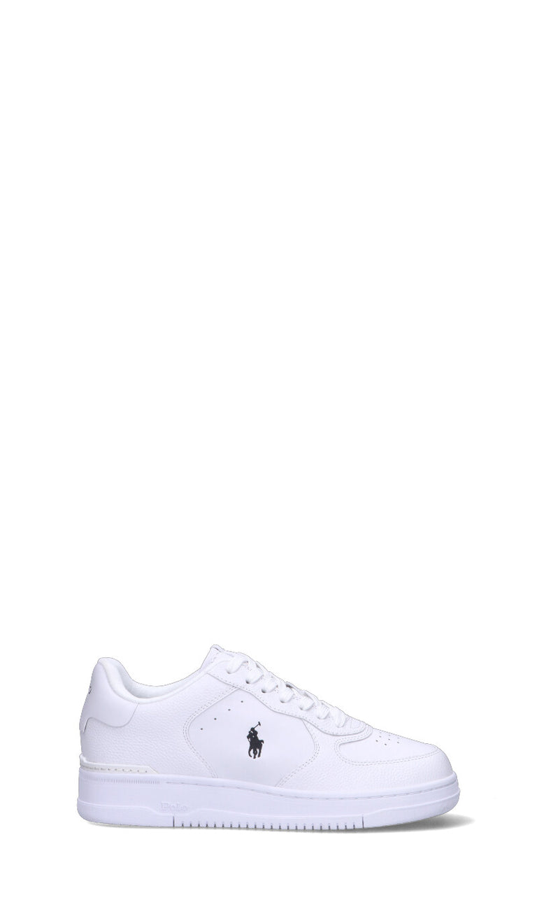 RALPH LAUREN Sneaker uomo bianca in pelle