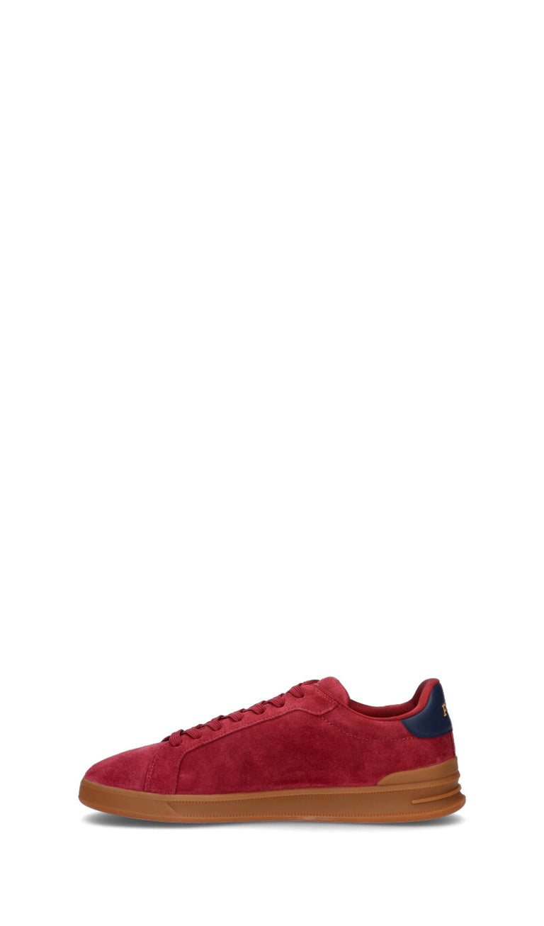 RALPH LAUREN Sneaker uomo rossa in suede