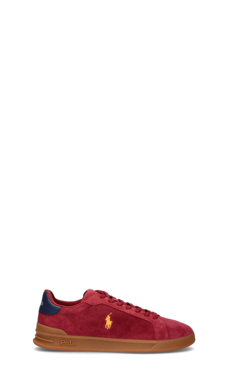 RALPH LAUREN Sneaker uomo rossa in suede