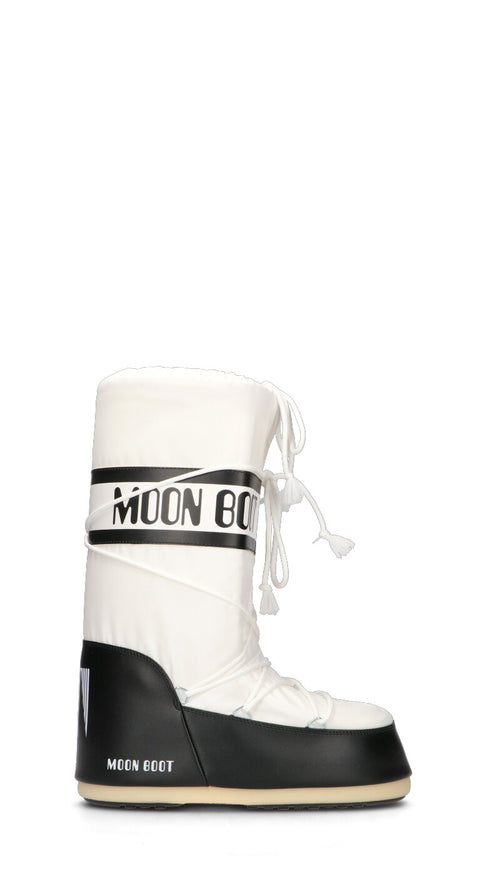 MOON BOOT - MB ICON NYLON Doposci donna bianco/nero