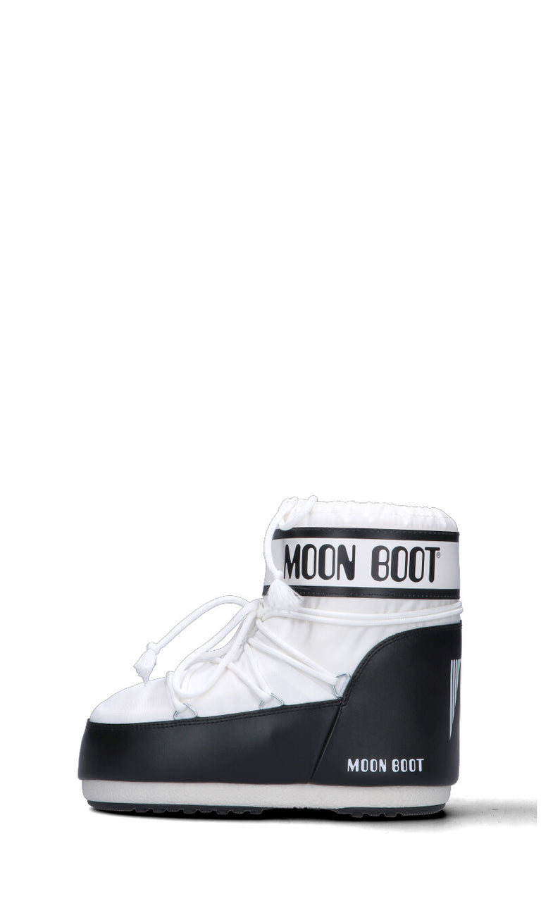 MOON BOOT - MB ICON LOW NYLON Doposci donna bianco/nero