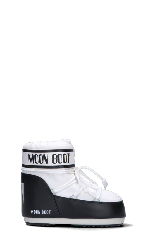 MOON BOOT - MB ICON LOW NYLON Doposci donna bianco/nero