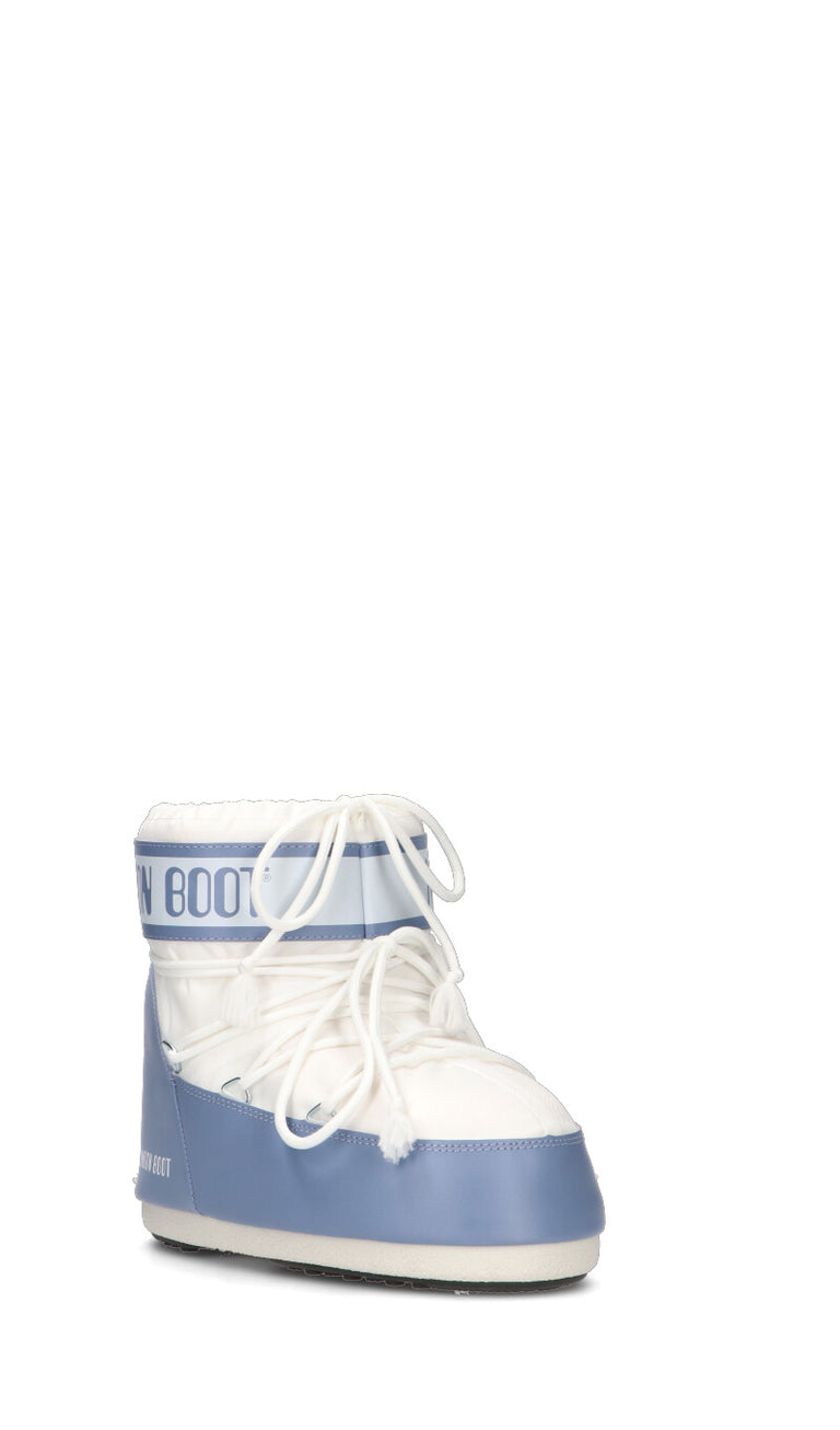 MOON BOOT - MB ICON LOW NYLON Doposci donna bianca/azzurra