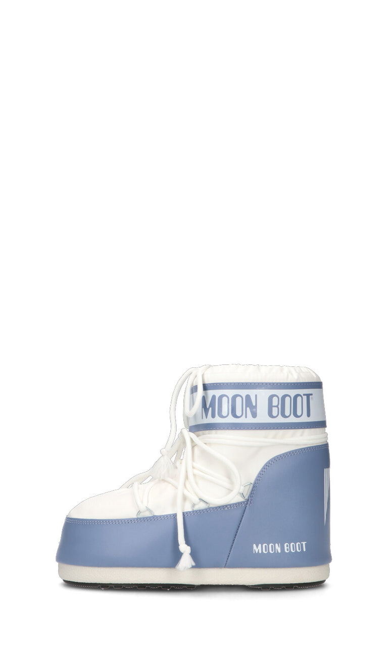 MOON BOOT - MB ICON LOW NYLON Doposci donna bianca/azzurra