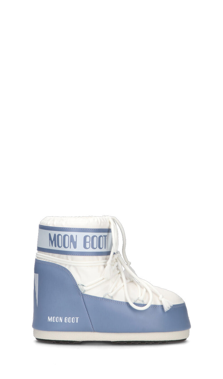 MOON BOOT - MB ICON LOW NYLON Doposci donna bianca/azzurra