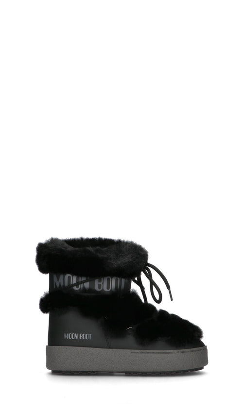 MOON BOOT - MB LTRACK FAUX FUR WP Doposci donna nero