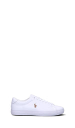 RALPH LAUREN Sneaker uomo bianca in pelle