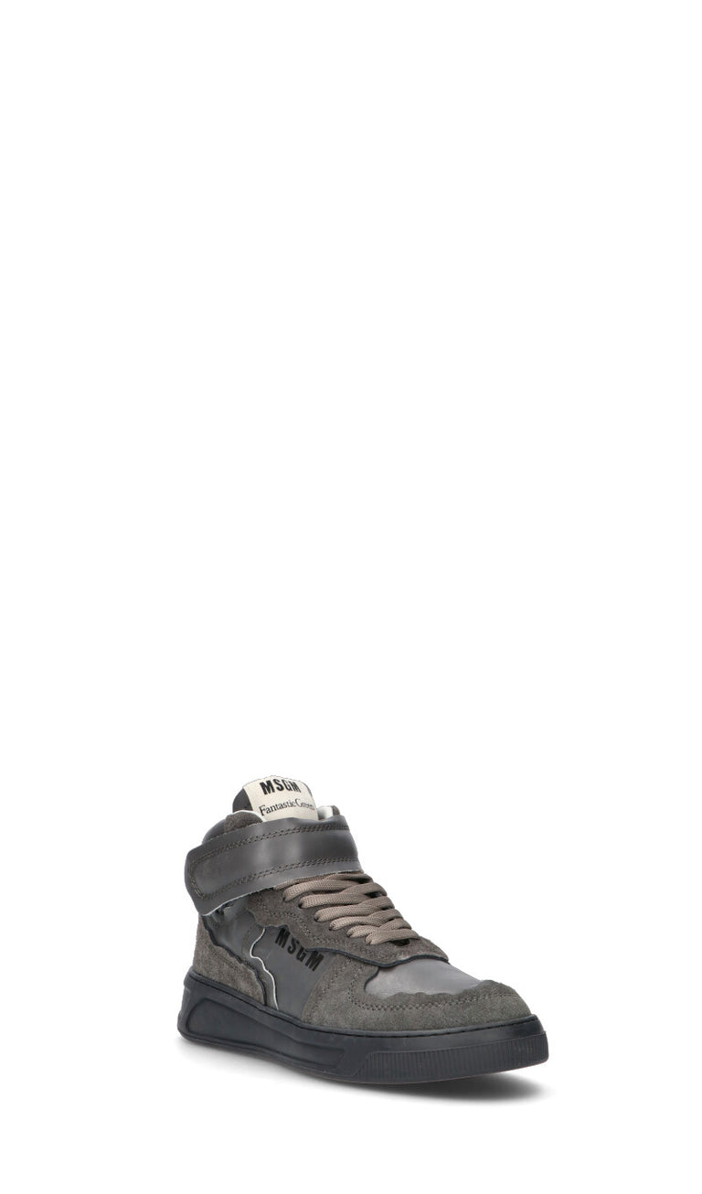 MSGN Sneaker donna antracite in pelle