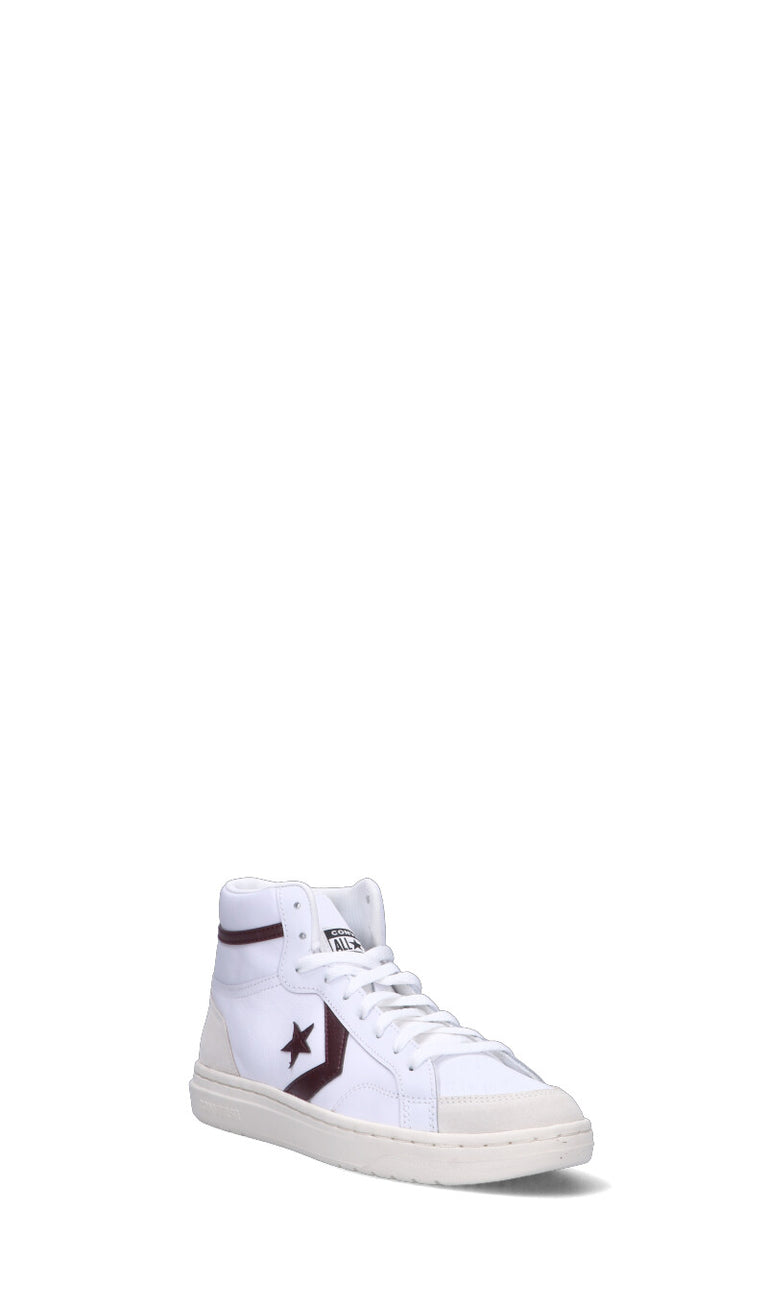 CONVERSE Sneaker uomo bianca/rossa in pelle