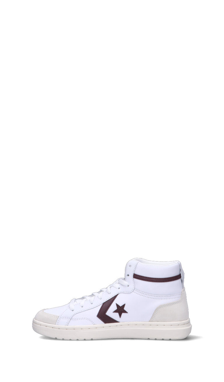 CONVERSE Sneaker uomo bianca/rossa in pelle