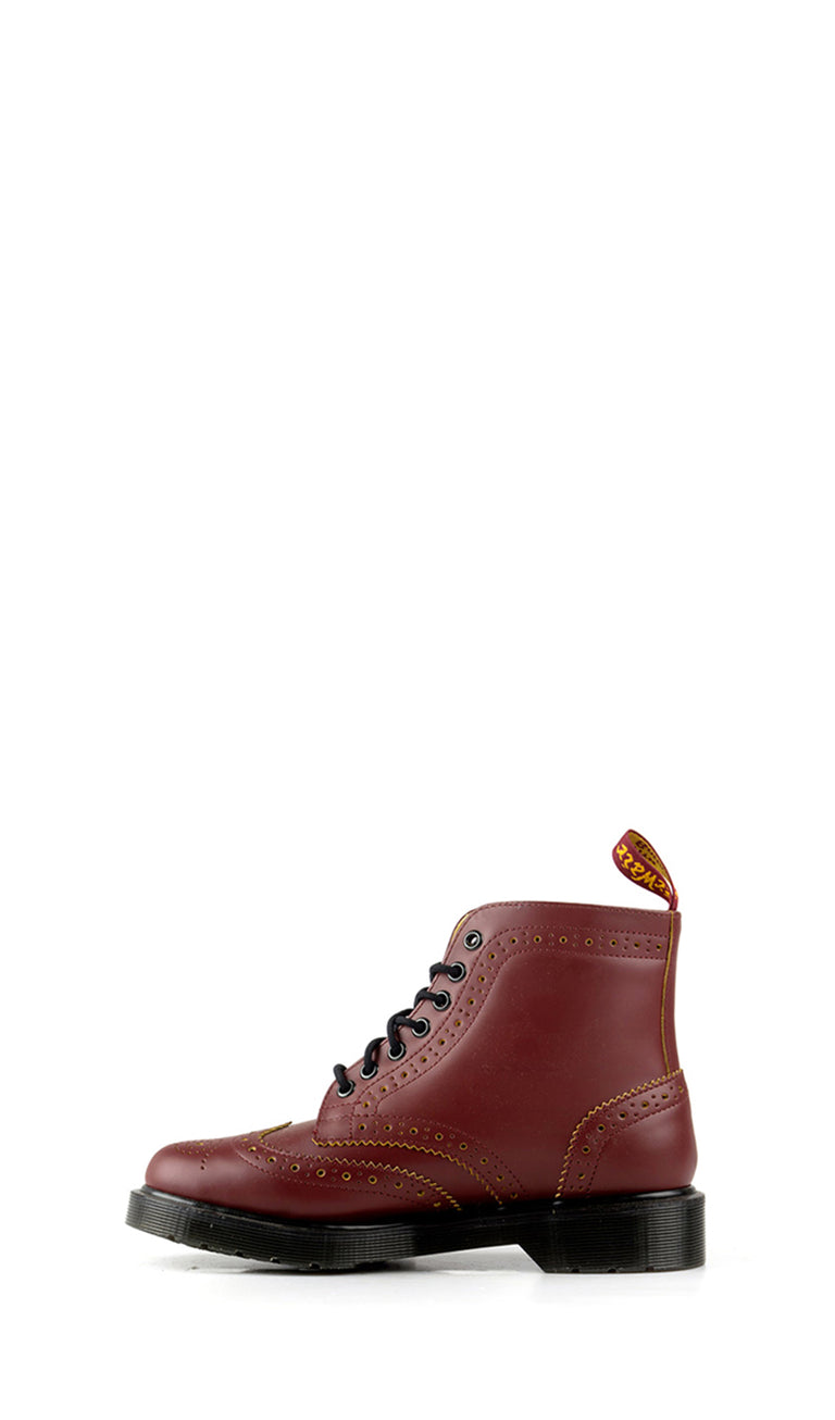 DR. MARTENS Anfibio donna bordeaux in pelle