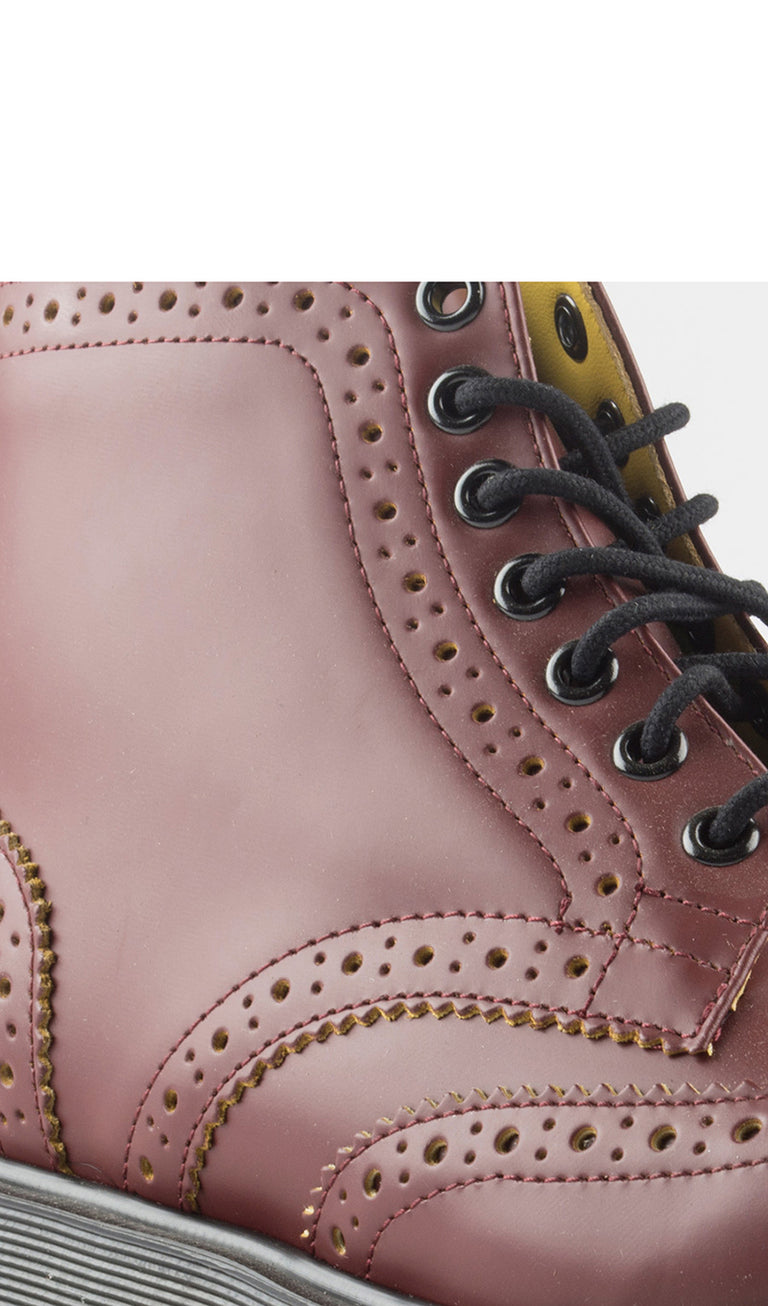 DR. MARTENS Anfibio donna bordeaux in pelle