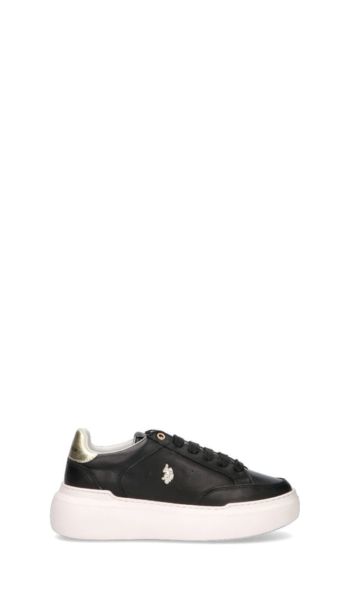 U.S. POLO ASSN. Sneaker donna nera in pelle