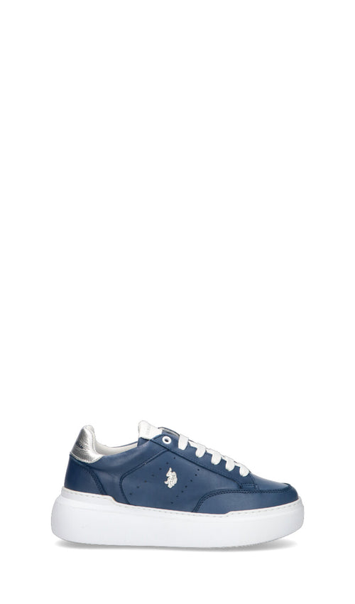 U.S. POLO ASSN. Sneaker donna blu in pelle