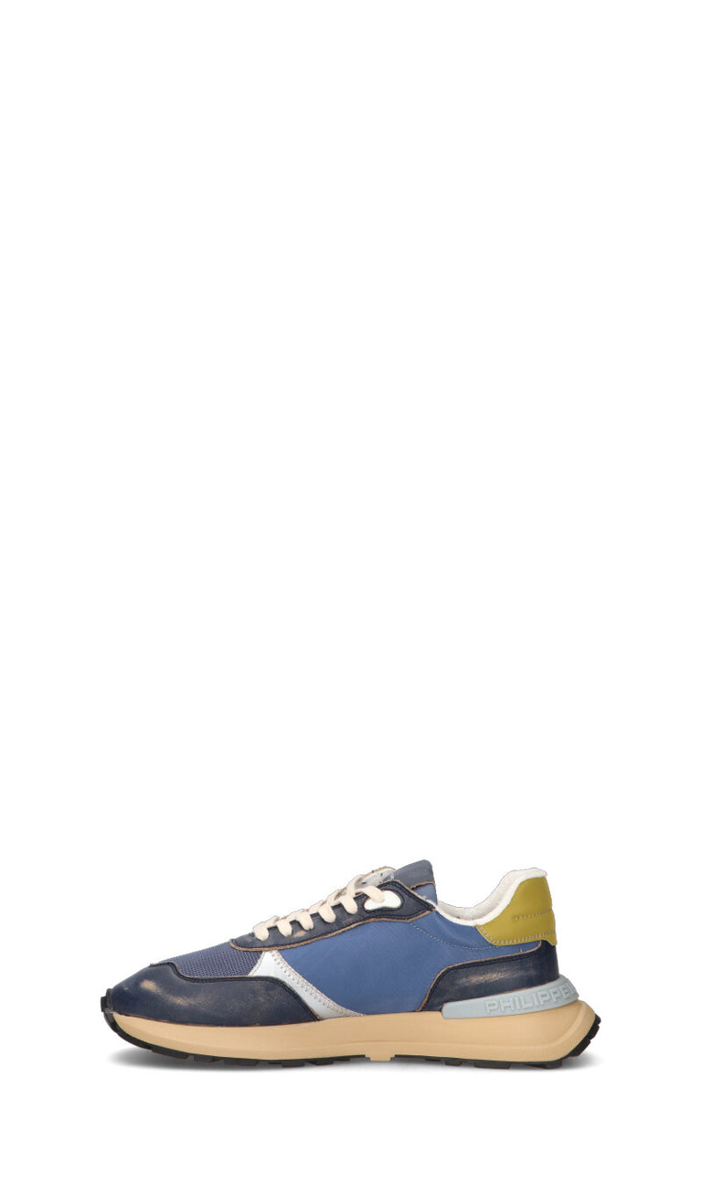 PHILIPPE MODEL Sneaker uomo blu in pelle