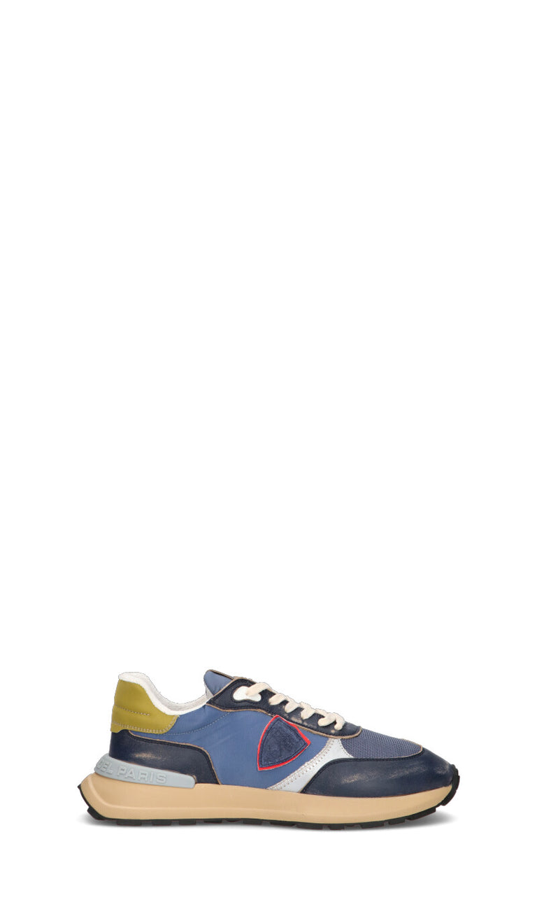 PHILIPPE MODEL Sneaker uomo blu in pelle