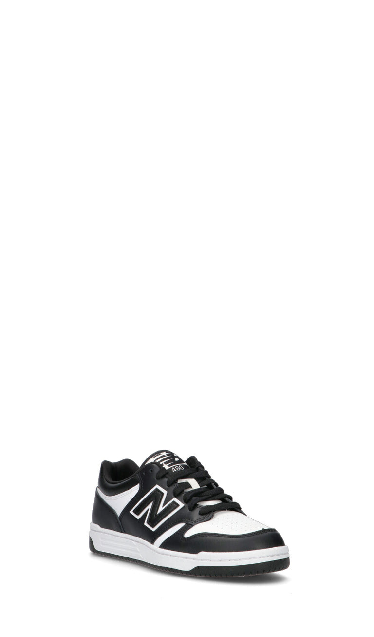 NEW BALANCE Sneaker uomo bianca/nera in pelle