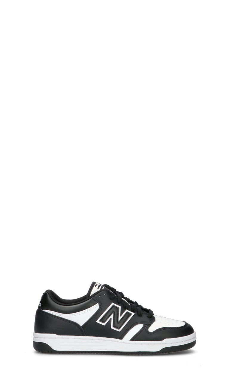 NEW BALANCE Sneaker uomo bianca/nera in pelle