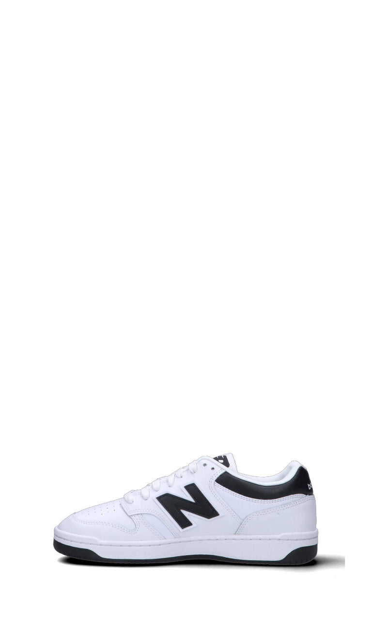 NEW BALANCE Sneaker uomo bianca/nera in pelle