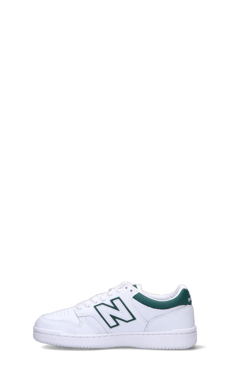 NEW BALANCE 480 Sneaker donna bianca e verde in pelle