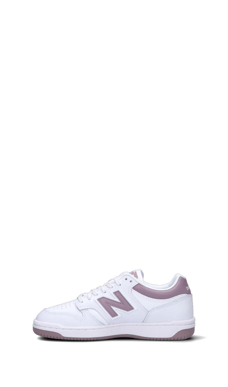 NEW BALANCE 480 Sneaker donna bianca e lilla in pelle