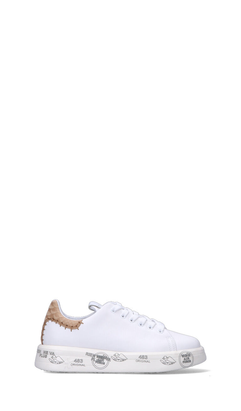 PREMIATA Sneaker donna bianca/beige in pelle