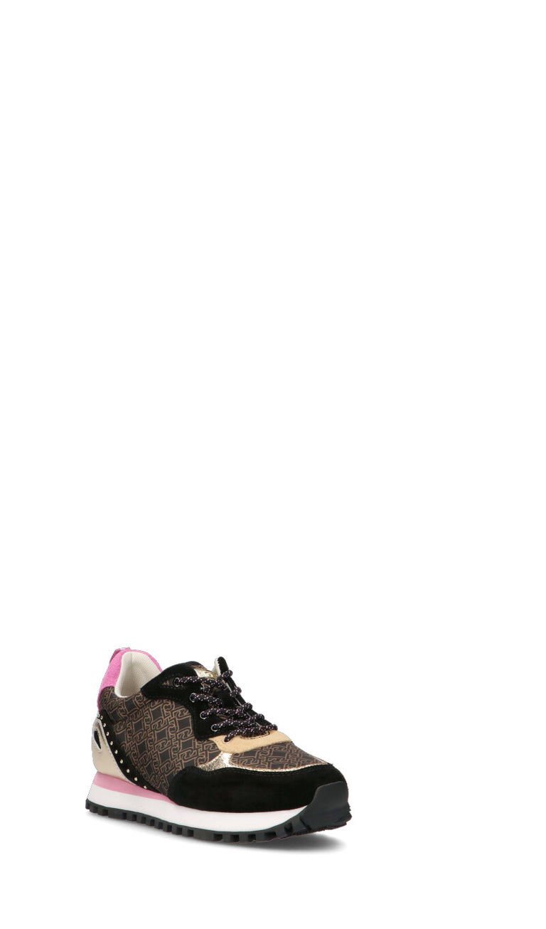 LIU JO Sneaker donna nera/rosa in pelle