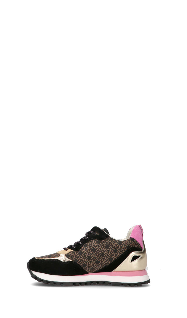 LIU JO Sneaker donna nera/rosa in pelle