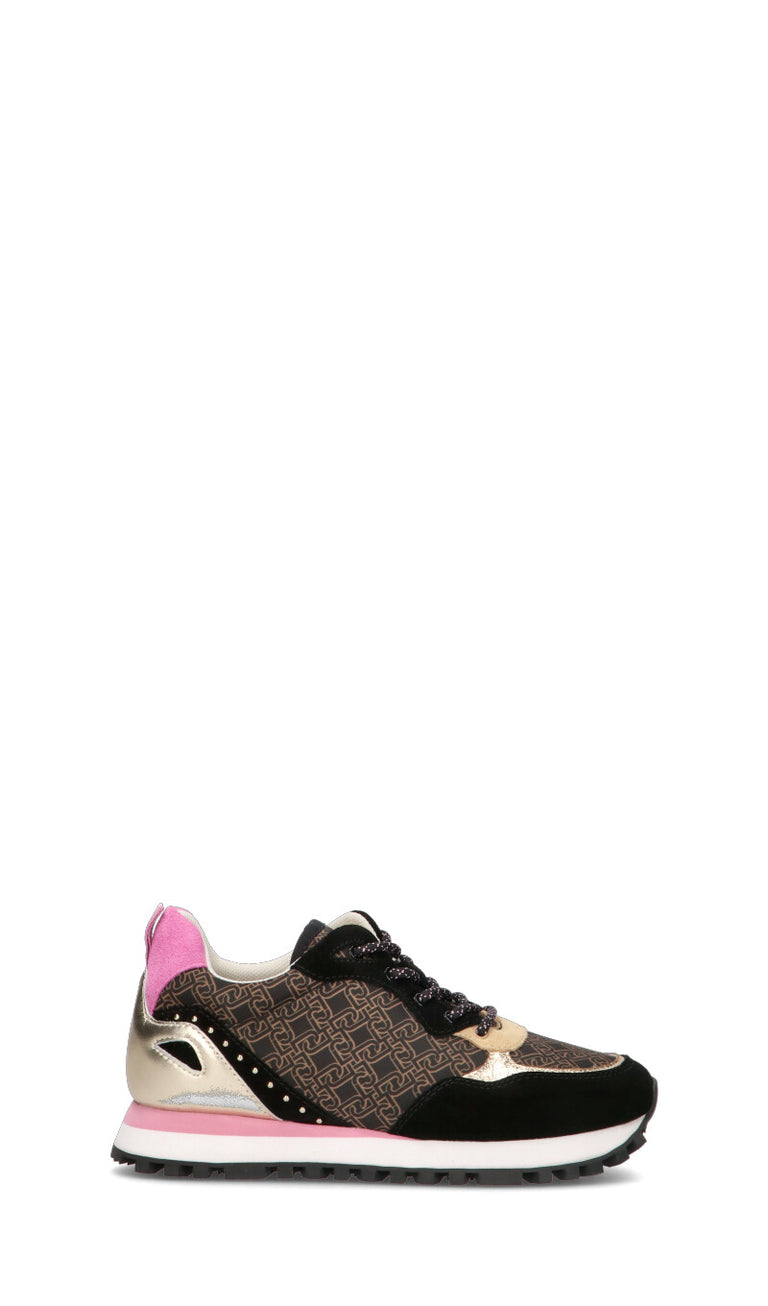 LIU JO Sneaker donna nera/rosa in pelle