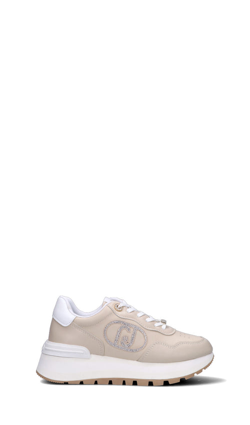 LIU JO Sneaker donna beige in pelle