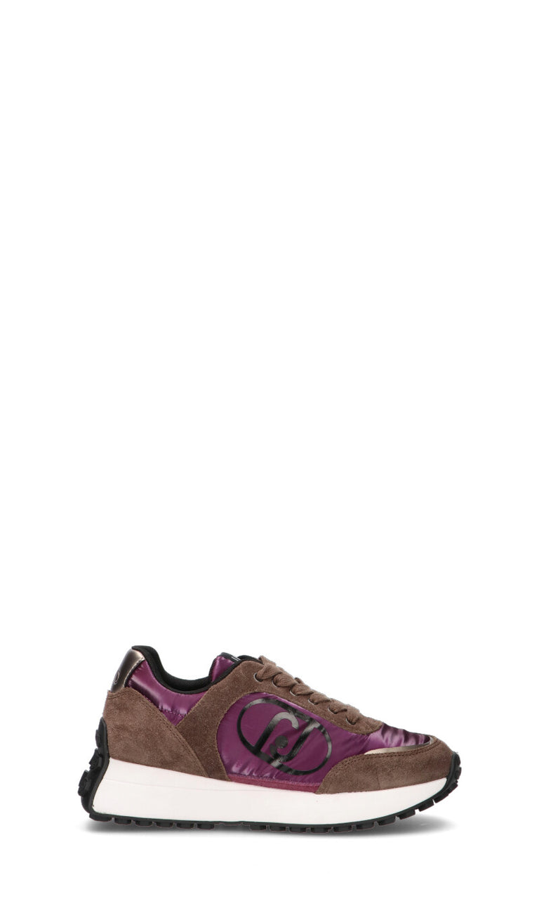 LIU JO Sneaker donna marrone e viola in suede