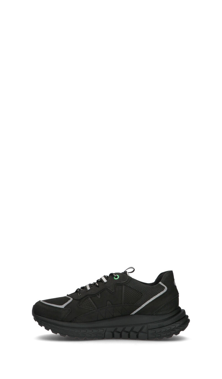 WOMSH Sneaker uomo nera in pelle