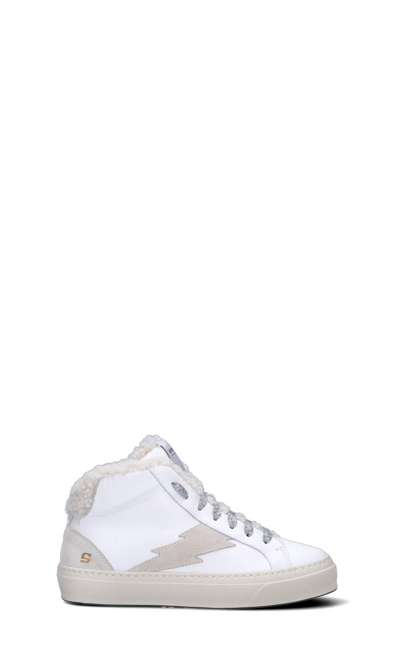 STOKTON Sneaker donna bianca/panna in pelle