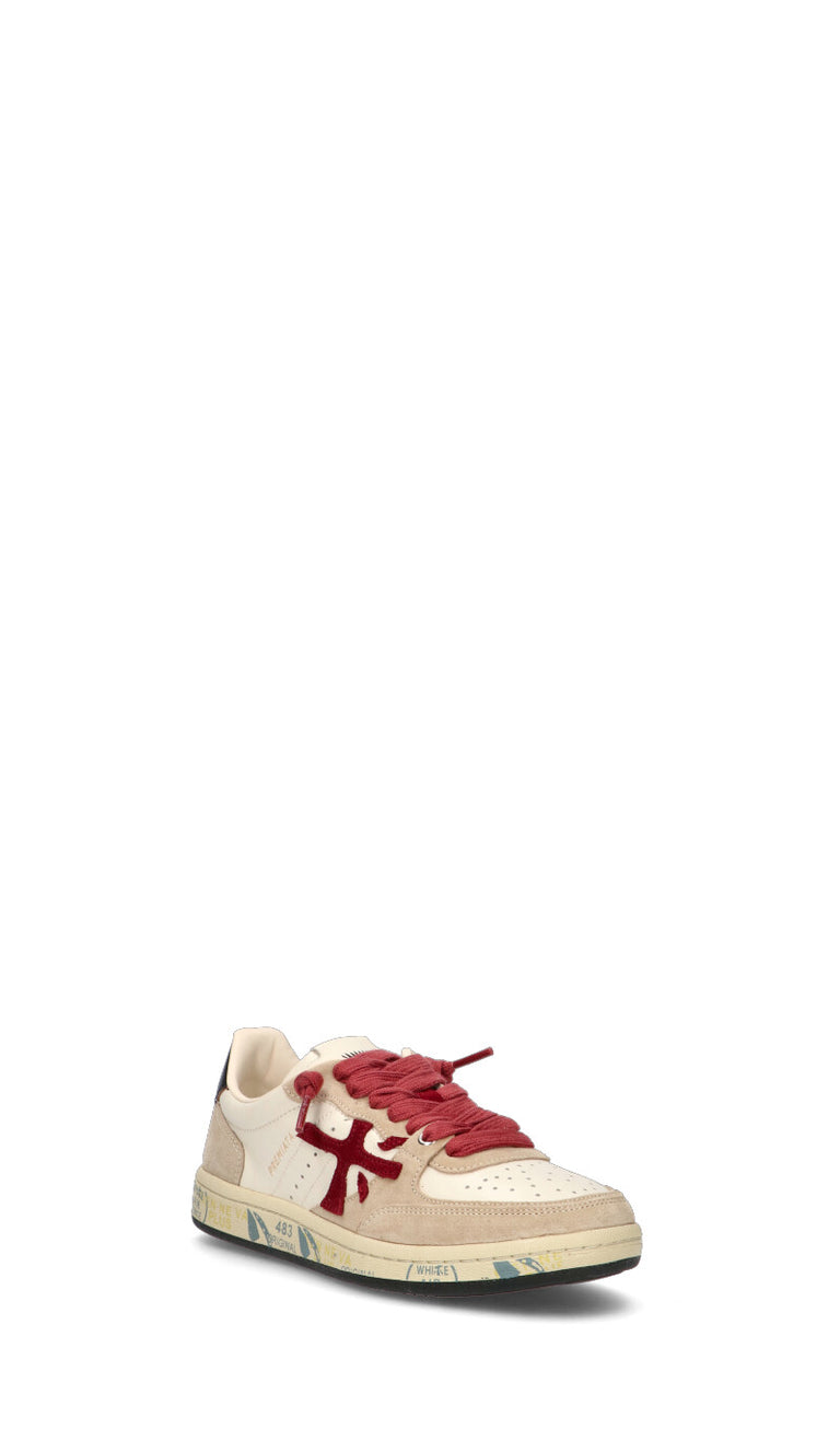 PREMIATA Sneaker donna bianca/beige in suede