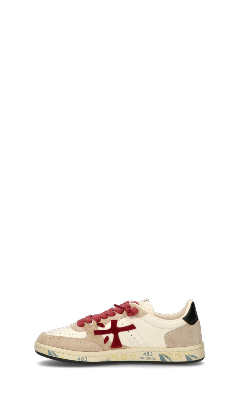 PREMIATA Sneaker donna bianca/beige in suede