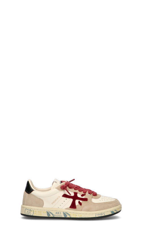 PREMIATA Sneaker donna bianca/beige in suede