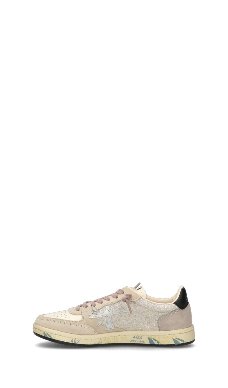 PREMIATA Sneaker donna beige/argento in suede