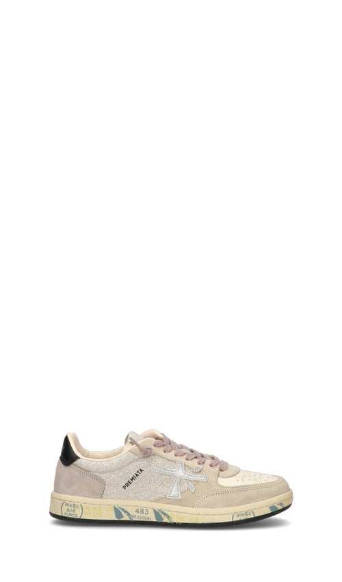 PREMIATA Sneaker donna beige/argento in suede