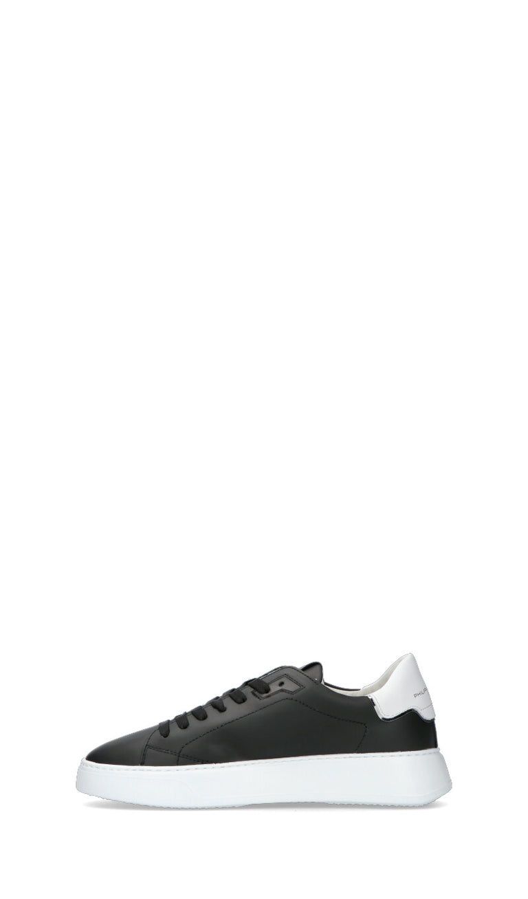 PHILIPPE MODEL Sneaker uomo bianca/nera in pelle