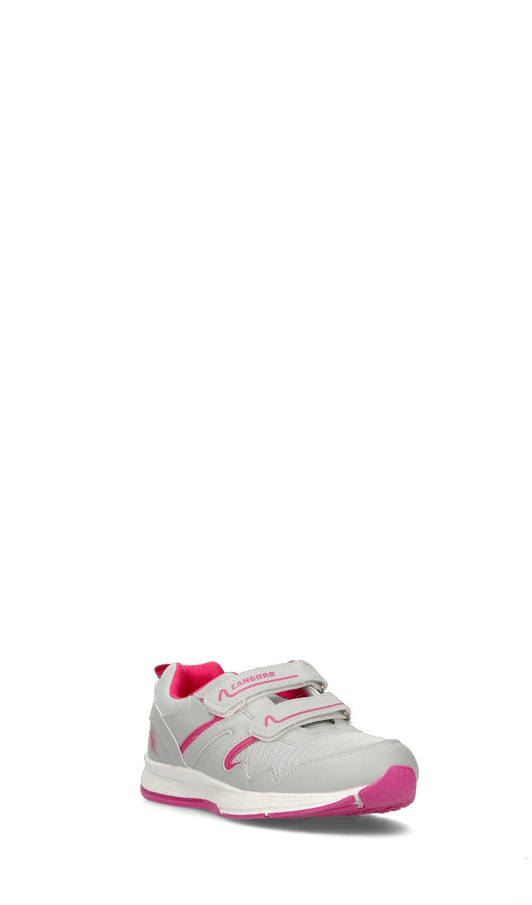 CANGURO Sneaker bimba grigia/rosa